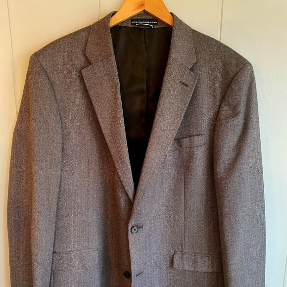 Tommy Hilfiger Herringbone Sportscoat Size 44L Gray New w/o Tags - Picture 1 of 6